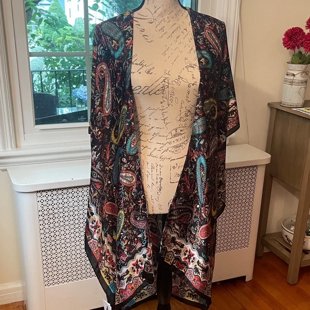 1213. Jessica McClintock Women's Kimono/Bathing Suit Cover Up.